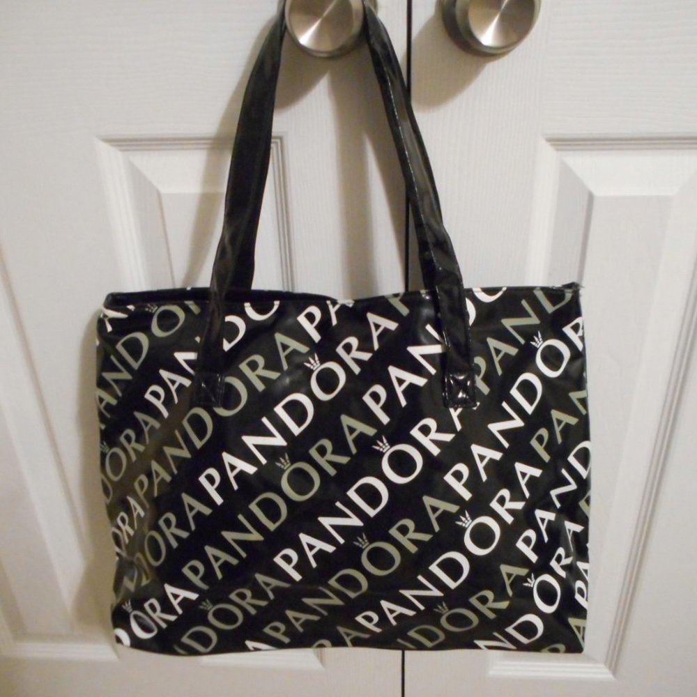 Pandora Tote Bag, Promotional Item, Black, White, Gray